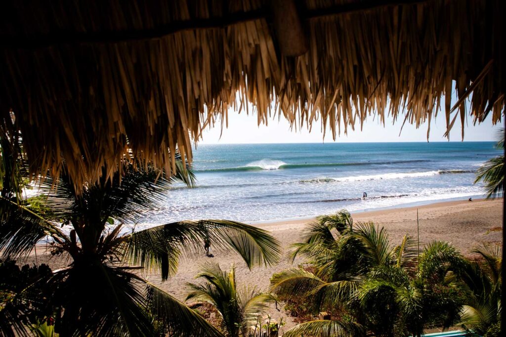 a view of the beach from a guest room